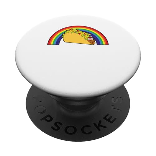 Tacos Regenbogen PopSockets Klebender PopGrip von Designs You Like