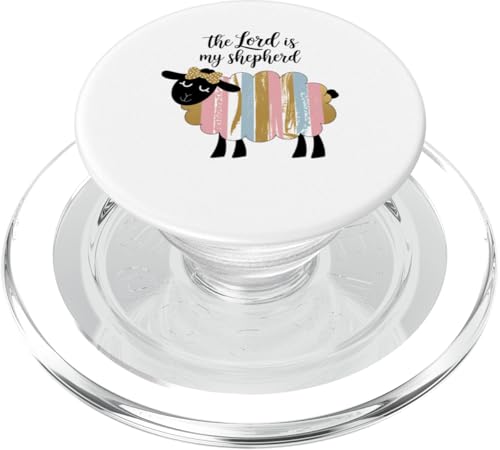 The Lord Is My Spepherd Sheep Bibelvers Schrift PopSockets PopGrip für MagSafe The Lord Is My Spepherd Sheep Bibelvers Schrift PopSockets PopGrip für MagSafe von Designs You Like
