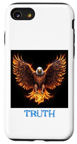 Truth Fire Eagle Flying Patriotic Hülle für iPhone SE (2020) / 7 / 8 von Designs You Like