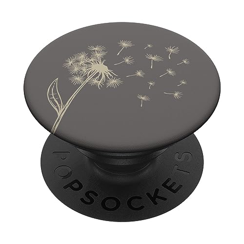 Beige Hellgrau Pusteblume PopSockets mit austauschbarem PopGrip von Designs for Girls