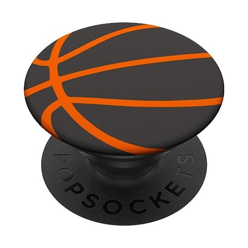 Grau Orange Basketball PopSockets mit austauschbarem PopGrip von Designs for Girls