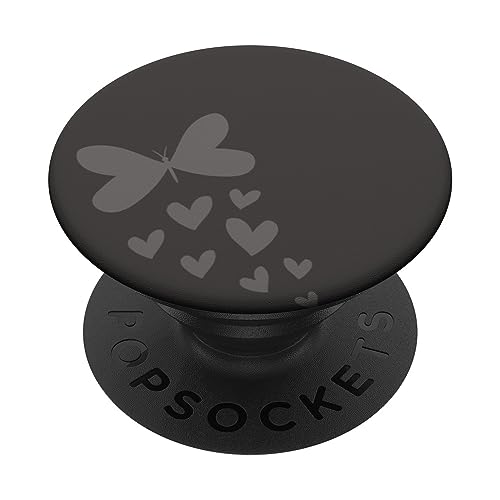 Hellgrau Grau Schmetterling PopSockets mit austauschbarem PopGrip Hellgrau Grau Schmetterling PopSockets mit austauschbarem PopGrip von Designs for Girls