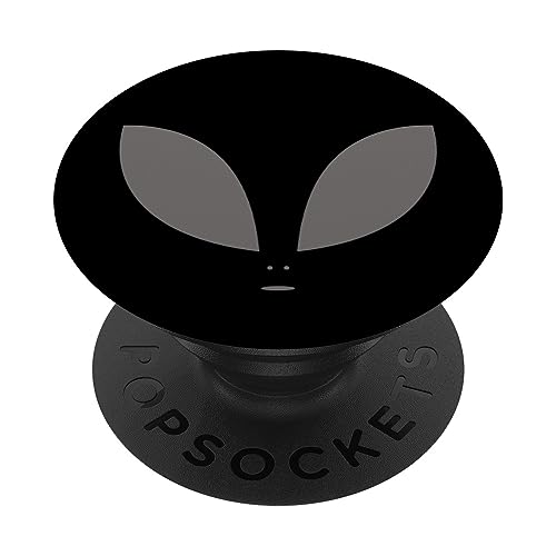 Hellgrau Schwarz Alien PopSockets mit austauschbarem PopGrip von Designs for Girls