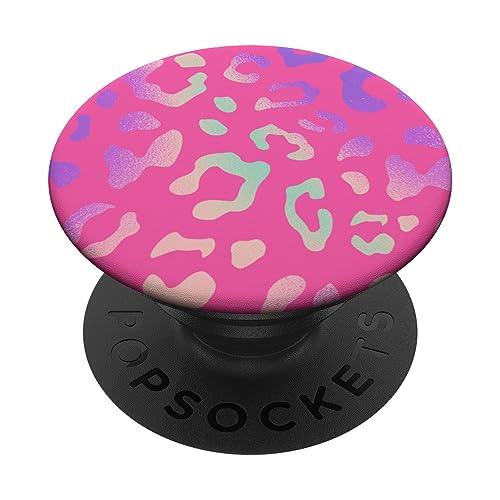 Regenbogen Leopard Gepard Muster Pink PopSockets mit austauschbarem PopGrip Regenbogen Leopard Gepard Muster Pink PopSockets mit austauschbarem PopGrip von Designs for Girls