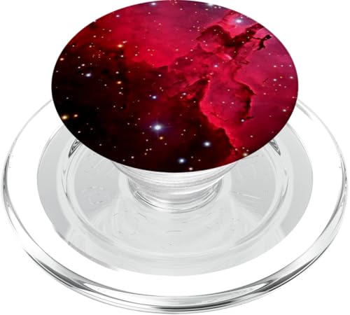 Rot Galaxy Schwarz Universum PopSockets PopGrip für MagSafe von Designs for Girls