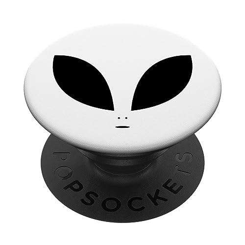 Schwarz Weiß Alien PopSockets mit austauschbarem PopGrip von Designs for Girls