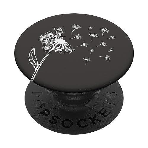 Weiß Grau Pusteblume PopSockets mit austauschbarem PopGrip von Designs for Girls