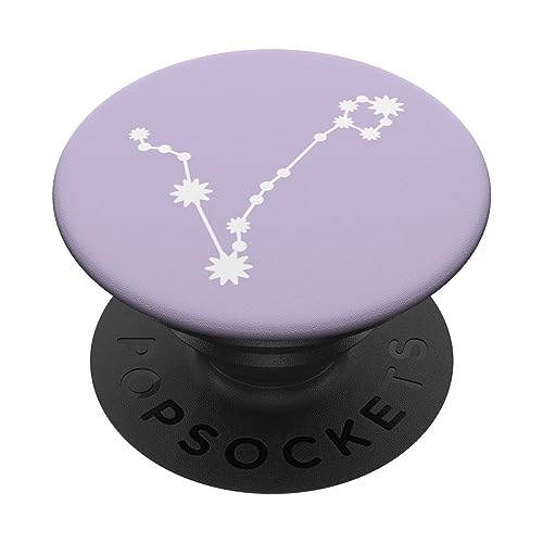 Weiß Pastell Lila Sternzeichen Fische PopSockets mit austauschbarem PopGrip von Designs for Girls