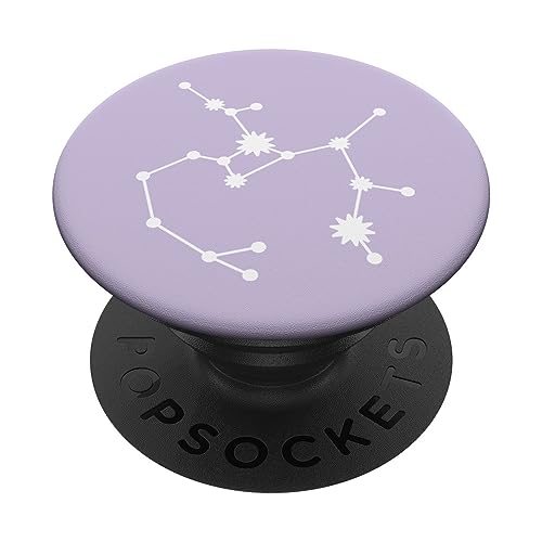 Weiß Pastell Lila Sternzeichen Schütze PopSockets mit austauschbarem PopGrip von Designs for Girls