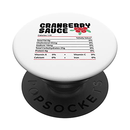 Soße: Cranberry Sauce Nutrition Fac... Preiselbeeren Sprüche PopSockets mit austauschbarem PopGrip Soße: Cranberry Sauce Nutrition Fac... Preiselbeeren Sprüche PopSockets mit austauschbarem PopGrip von DesignsByJnk5 Essen & Trinken