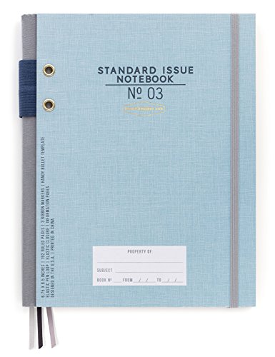 DesignWorks Ink Standard-Tagebuch, gebunden, 17,1 x 21,6 cm, Blau von Designworks Ink