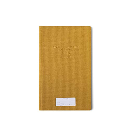 Designworks Ink Standard Issue No. 17 Hardcover-Tuch, 18,4 x 29,8 cm, Gelb mit 96 linierten Seiten – perfekt für Büroarbeit, Schreiben und Tagebuch von Designworks Ink