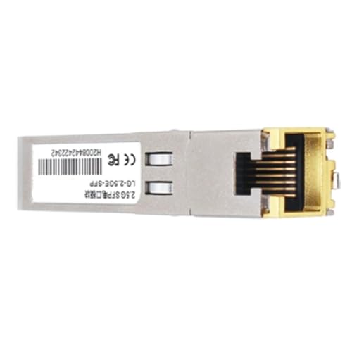 Desikixudy 1 PCS Silber 2,5G SFP Modul 2500M Optischer Port, Umwandelbar in RJ45 Ethernet Port Gigabit 1000M Transceiver Modul 100 Meter Übertragung von Desikixudy