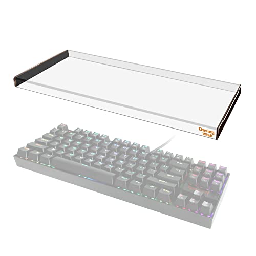 Desing Wish 87 Tasten Tastaturabdeckung für Redragon K552 Wasserbeständiger Halb Abgedeckter Acryldeckel Anti Staub & Anti Hitting Tastatur Schutz Staubabdeckung Kompatibel mit Redragon K552 Zubehör von Desing Wish