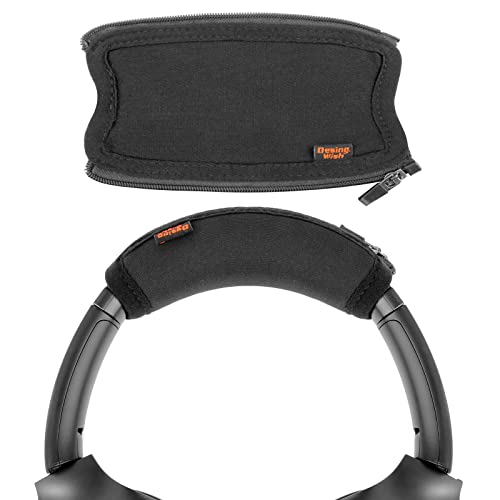 Desing Wish Kopfhörer-Kopfband-Abdeckung, waschbar, staubdicht, weich, kompatibel mit Sony WH-1000xm2 WH-1000xm3 WH-1000xm4, Ohrhörer-Schutzhülle, Kopfband-Kissen, Kopfhörer-Abdeckung (schwarz) von Desing Wish