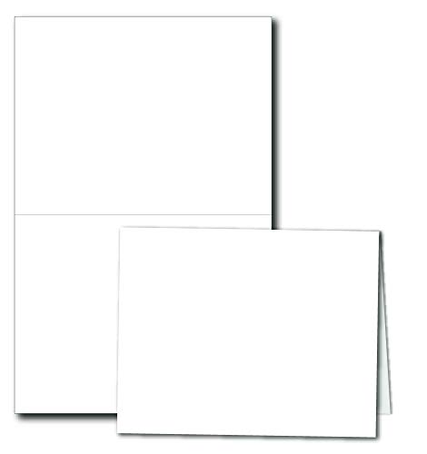 Grußkarten für Grußkarten, A2, 10,8 x 14 cm, Weiß, für Inkjet-/Laser-Drucker 100 Cards weiß von Desktop Publishing Supplies