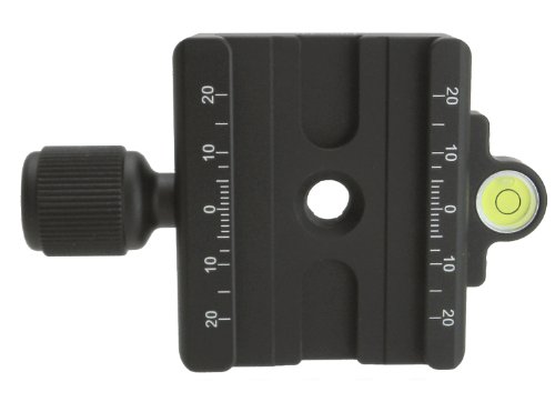 Desmond DAC-60 60 mm QR Klemme 3/8 Zoll w 1/4 Zoll Adapter & Level Arca-Swiss kompatibel für Stativkopf Schnellspanner von Desmond