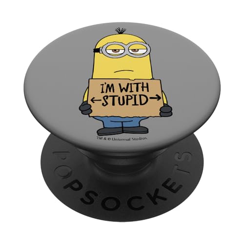 Despicable Me Minions Kevin I'm With Stupid PopSockets mit austauschbarem PopGrip Despicable Me Minions Kevin I'm With Stupid PopSockets mit austauschbarem PopGrip von Despicable Me