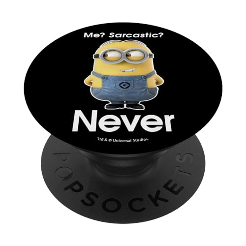 Despicable Me Minions Me Sarcastic Never PopSockets Klebender PopGrip von Despicable Me