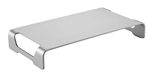 Desq Aluminium Monitorständer | Höhe 60 mm | Schlankes Design, Silver, 1490 von Desq