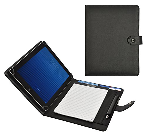 Desq Schreibmappe - Tablet Hülle | Universalhalter 7-10,4 Zoll | Magnetverschluss | Stifthalter | Schlankes Dutch Design, 3688, Schwärz von Desq