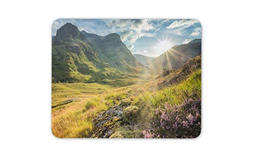 Glencoe Berge Hochland Schottland Mauspad Pad - Sonnenaufgang PC Spaß-Geschenk # 16116 von Destination Vinyl Ltd