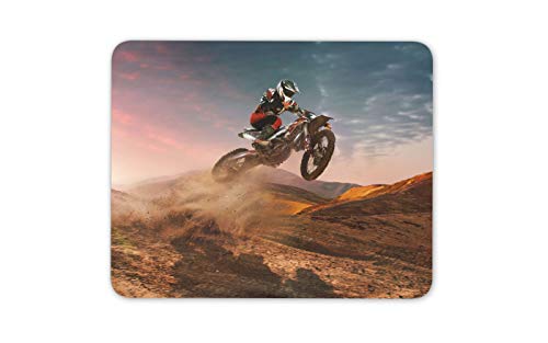 Motocross Fahrrad-Sprung Mauspad Pad - Motorrad-Radfahrer Schmutz Computer-Geschenk # 12452 von Destination Vinyl Mats