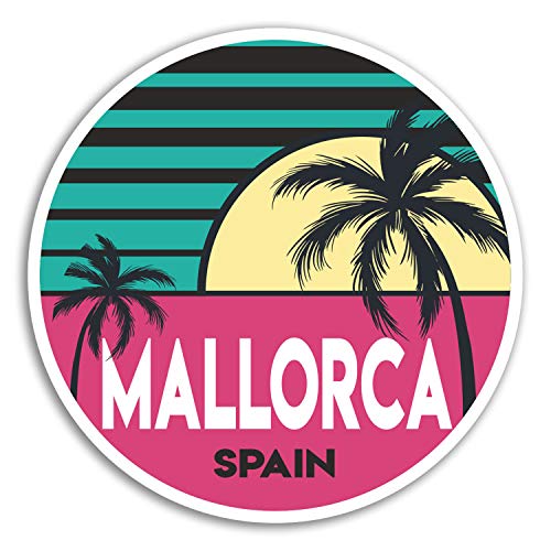 Vinyl-Aufkleber Mallorca Spanien, 10 cm breit, 2 Stück von Destination Vinyl Ltd