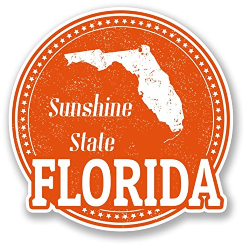 2 x Florida Vinyl Aufkleber Aufkleber Laptop Reise Gepäck Auto Cool Schild Fun # 5497-10cm/100mm Wide 2 x Florida Vinyl Aufkleber Aufkleber Laptop Reise Gepäck Auto Cool Schild Fun # 5497-10cm/100mm Wide von DestinationVinyl