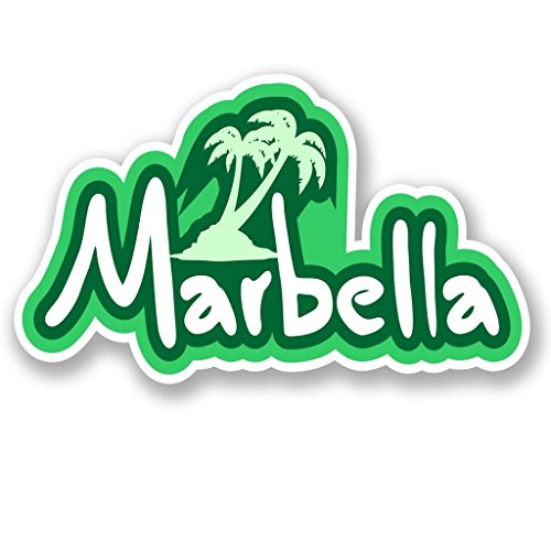 2 x Marbella Vinyl Aufkleber Aufkleber Laptop Reise Gepäck Auto Cool Schild Fun # 5546 - 10cm/100mm Wide 2 x Marbella Vinyl Aufkleber Aufkleber Laptop Reise Gepäck Auto Cool Schild Fun # 5546 - 10cm/100mm Wide von DestinationVinyl
