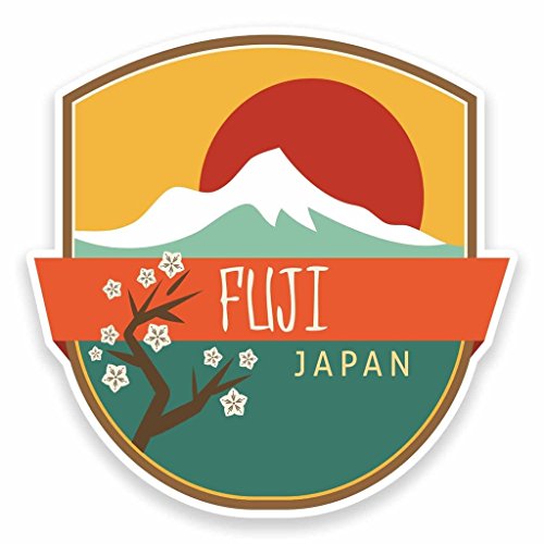 2 x Mount Fuji Japan japanische Vinyl Aufkleber Aufkleber Laptop Auto Reise Gepäck Label Tag # Kimono Uni - 10cm/100mm Wide 2 x Mount Fuji Japan japanische Vinyl Aufkleber Aufkleber Laptop Auto Reise Gepäck Label Tag # Kimono Uni - 10cm/100mm Wide von DestinationVinyl