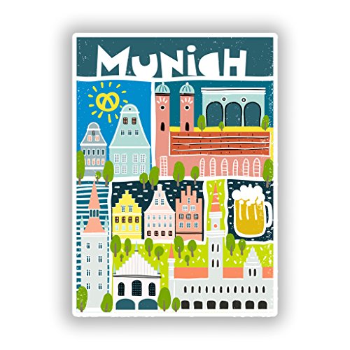 2 x München Vinyl Aufkleber Reise Gepäck # 10140 - 10cm/101mm Wide 2 x München Vinyl Aufkleber Reise Gepäck # 10140 - 10cm/101mm Wide von DestinationVinyl