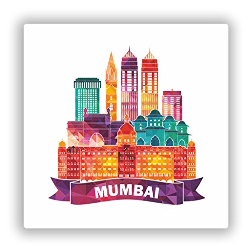 2 x Mumbai Skyline vinyl Aufkleber Reise Gepäck # 10066 - 10cm/100mm Wide 2 x Mumbai Skyline vinyl Aufkleber Reise Gepäck # 10066 - 10cm/100mm Wide von DestinationVinyl