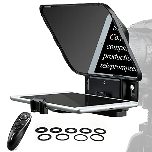 Desview T3 Teleprompter mit Fernbedienung für Smartphone Tablet Kamera DSLR Weitwinkelobjektiv für bis zu 11 Zoll, iOS/Android-kompatible App für das Interview VLOG Videoaufzeichnung Desview T3 Teleprompter mit Fernbedienung für Smartphone Tablet Kamera DSLR Weitwinkelobjektiv für bis zu 11 Zoll, iOS/Android-kompatible App für das Interview VLOG Videoaufzeichnung von Desview