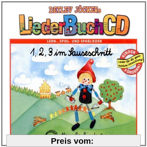 1 ,2, 3 im Sauseschritt (LiederBuchCD) von Detlev Jöcker
