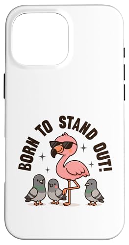 Born To Stand Out Süßer Kawaii-Flamingo, Sommer, groß stehend Hülle für iPhone 16 Pro Max von Detour Shirts