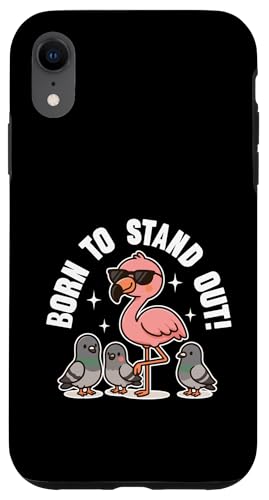 Born To Stand Out Süßer Kawaii-Flamingo, Sommer, groß stehend Hülle für iPhone XR von Detour Shirts