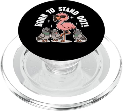 Born To Stand Out Süßer Kawaii-Flamingo, Sommer, groß stehend PopSockets PopGrip für MagSafe Born To Stand Out Süßer Kawaii-Flamingo, Sommer, groß stehend PopSockets PopGrip für MagSafe von Detour Shirts