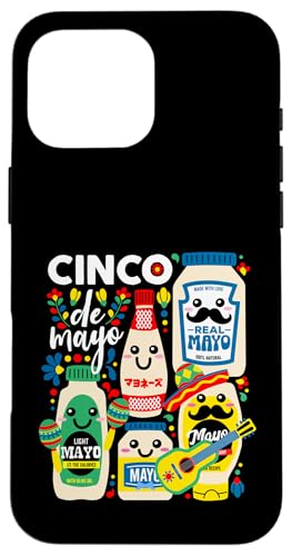 Cinco De Mayo 5 süße Kawaii-Mayonnaise-Gläser mit festlicher Grafik Hülle für iPhone 16 Pro Max Cinco De Mayo 5 süße Kawaii-Mayonnaise-Gläser mit festlicher Grafik Hülle für iPhone 16 Pro Max von Detour Shirts