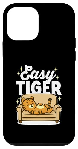 Easy Tiger Kawaii-Katze schläft auf einer Couch lustig müde Nickerchen Hülle für iPhone 12 mini von Detour Shirts