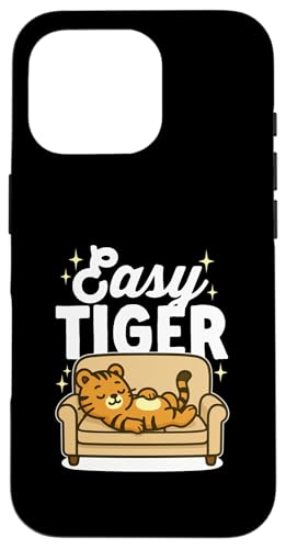 Easy Tiger Kawaii-Katze schläft auf einer Couch lustig müde Nickerchen Hülle für iPhone 16 Pro Easy Tiger Kawaii-Katze schläft auf einer Couch lustig müde Nickerchen Hülle für iPhone 16 Pro von Detour Shirts