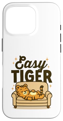 Easy Tiger Kawaii-Katze schläft auf einer Couch lustig müde Nickerchen Hülle für iPhone 16 Pro Easy Tiger Kawaii-Katze schläft auf einer Couch lustig müde Nickerchen Hülle für iPhone 16 Pro von Detour Shirts