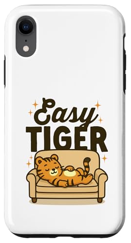 Easy Tiger Kawaii-Katze schläft auf einer Couch lustig müde Nickerchen Hülle für iPhone XR Easy Tiger Kawaii-Katze schläft auf einer Couch lustig müde Nickerchen Hülle für iPhone XR von Detour Shirts