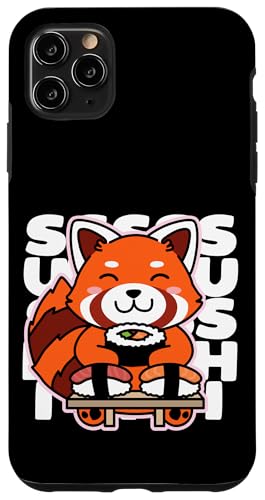 Kawaii Sushi Cute Anime Red Panda Japanisches Essen Nigiri Hülle für iPhone 11 Pro Max von Detour Shirts