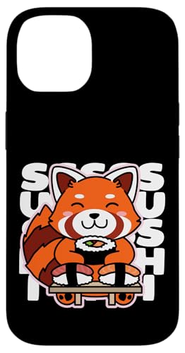 Kawaii Sushi Cute Anime Red Panda Japanisches Essen Nigiri Hülle für iPhone 14 von Detour Shirts
