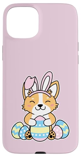 Niedliches Corgi Osterhasenkostüm Hasenohren Kawaii Grafik Hülle für iPhone 15 Plus Niedliches Corgi Osterhasenkostüm Hasenohren Kawaii Grafik Hülle für iPhone 15 Plus von Detour Shirts