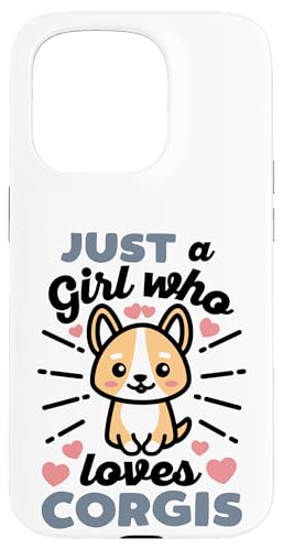 Nur ein Mädchen, das Corgis Cute Kawaii Lustige Hundeliebhaber liebt Hülle für iPhone 15 Pro Nur ein Mädchen, das Corgis Cute Kawaii Lustige Hundeliebhaber liebt Hülle für iPhone 15 Pro von Detour Shirts