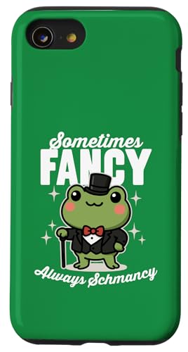 Sometimes Fancy Always Schmancy Niedlicher Kawaii-Frosch im Smoking Hülle für iPhone SE (2020) / 7 / 8 von Detour Shirts