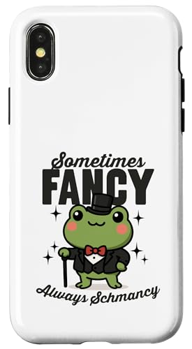 Sometimes Fancy Always Schmancy Niedlicher Kawaii-Frosch im Smoking Hülle für iPhone X/XS Sometimes Fancy Always Schmancy Niedlicher Kawaii-Frosch im Smoking Hülle für iPhone X/XS von Detour Shirts