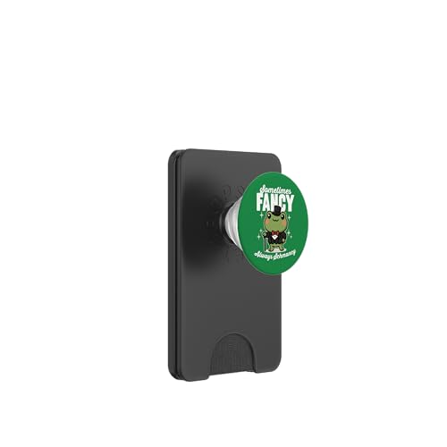 Sometimes Fancy Always Schmancy Niedlicher Kawaii-Frosch im Smoking PopSockets PopWallet für MagSafe von Detour Shirts